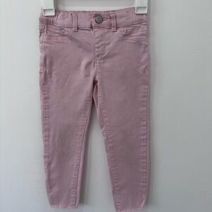 OshKosh Girls Light Pink Elastic Button Waist with Botton Snap - 5t